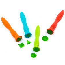 Soft Grip Geometric Stampers - singles