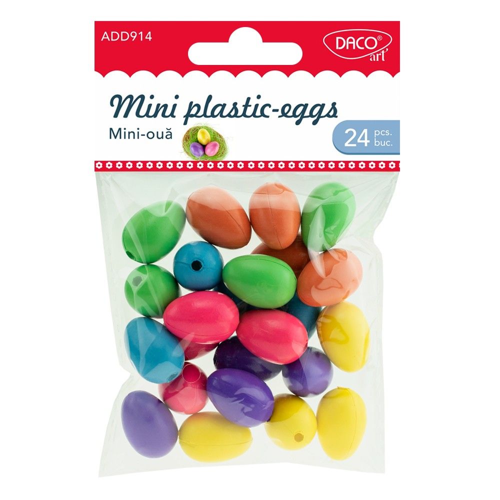 Deco Mini Plastic Egg 24pcs