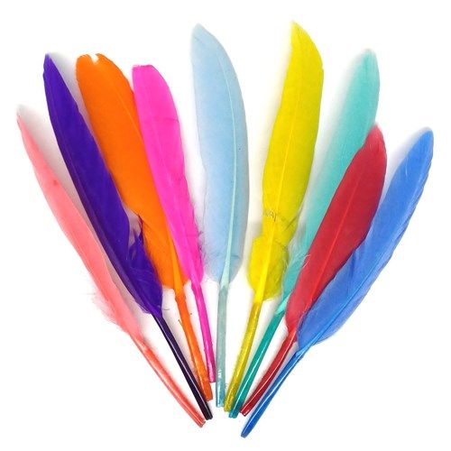 Feathers multicolor Create-it (100pcs)