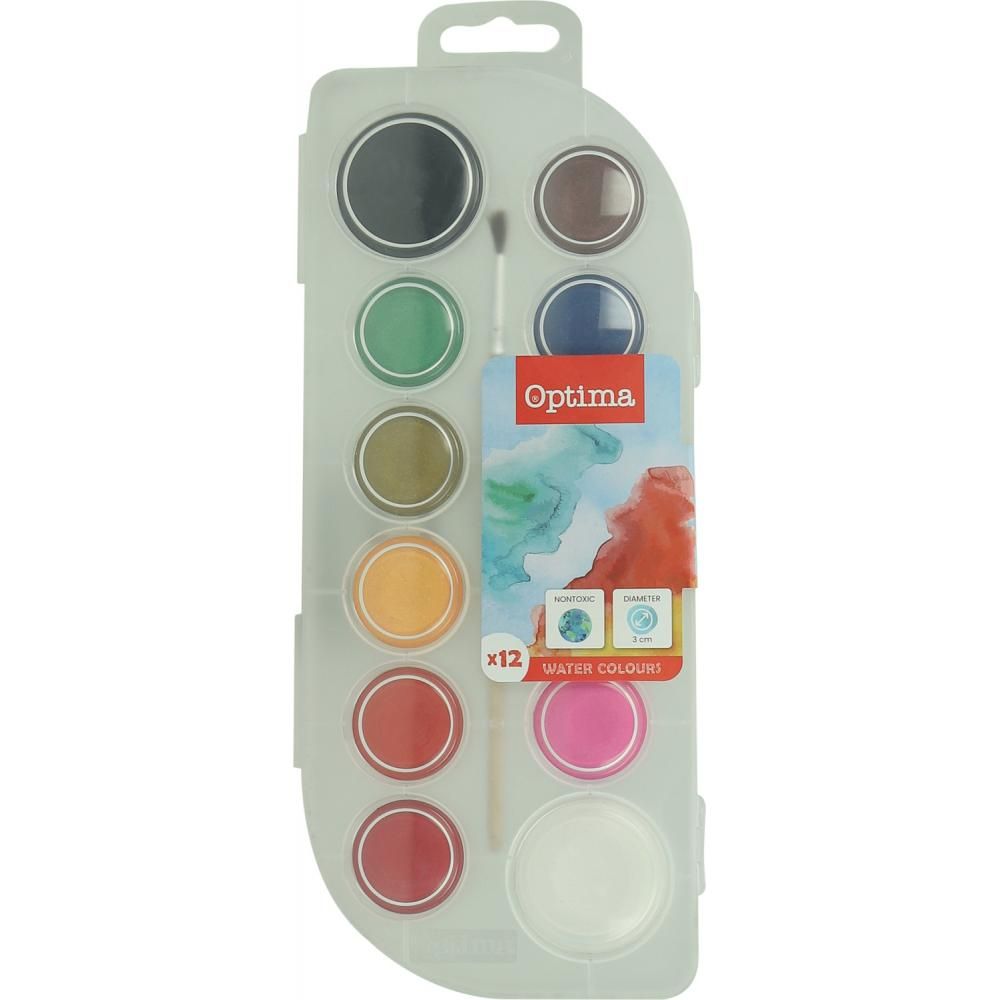 Optima Max water-based crayons 12*30MM