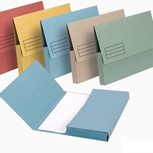 Document Wallet - Cardboard Assorted Colours