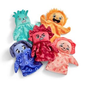 Feelings family hand puppets