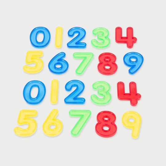 Translucent Colour Numbers Pk20